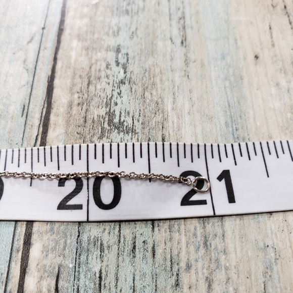 Aquamarine chips bar Necklace. - Picture 7 of 8